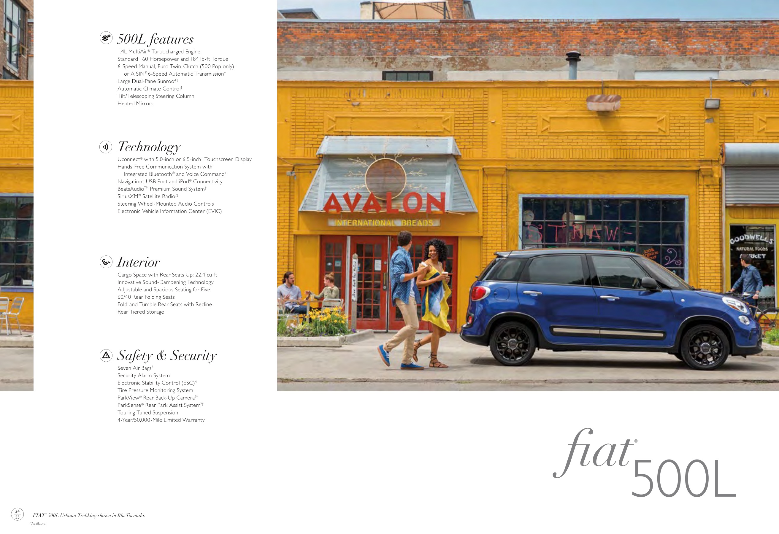 2016 Fiat 500 Brochure Page 34